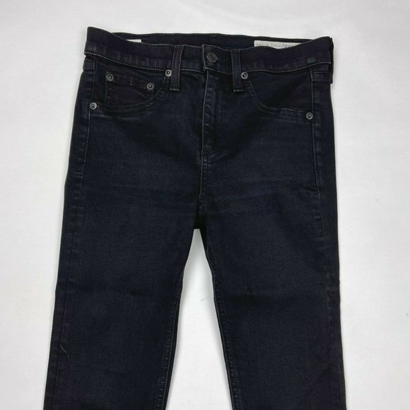 Rag Bone High Rise Skinny Denim Leggings Stretch Flat Front Jeans Women 26‎ EUC - Picture 4 of 11